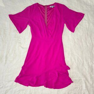 SHE & SKY Hot Pink Ruffled Dress Size S